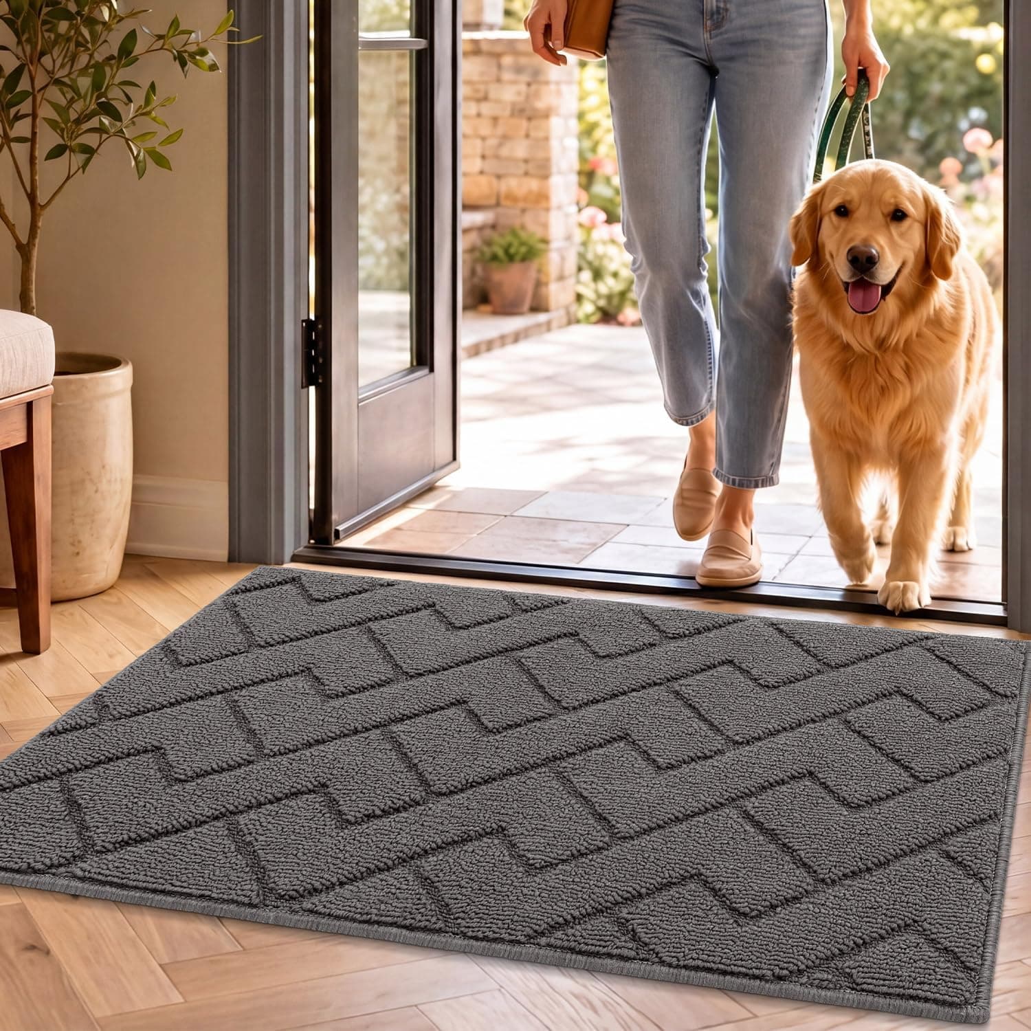 Dirt Trapper Door Mat, Non-Slip, Indoor