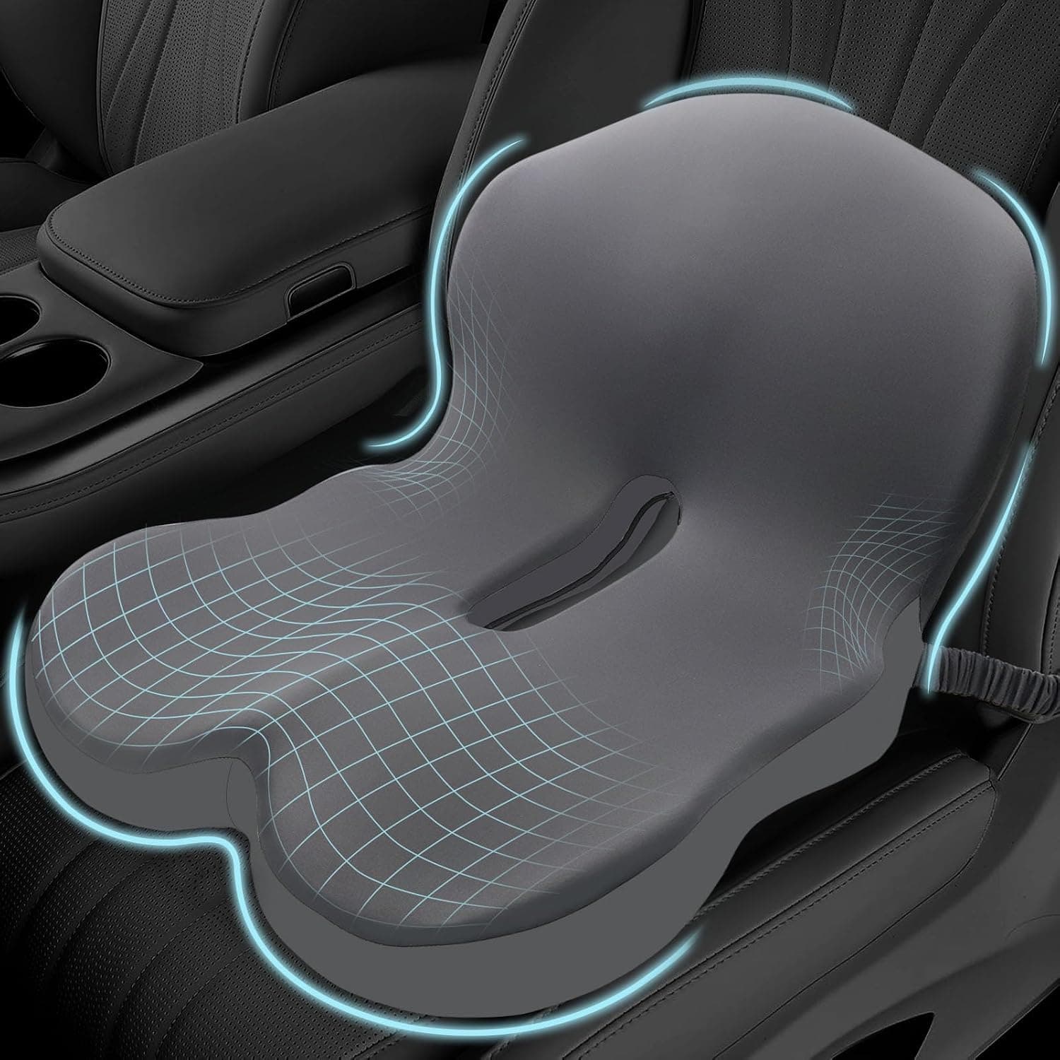 Car Seat Cushion with Lumbar Support Pillow
