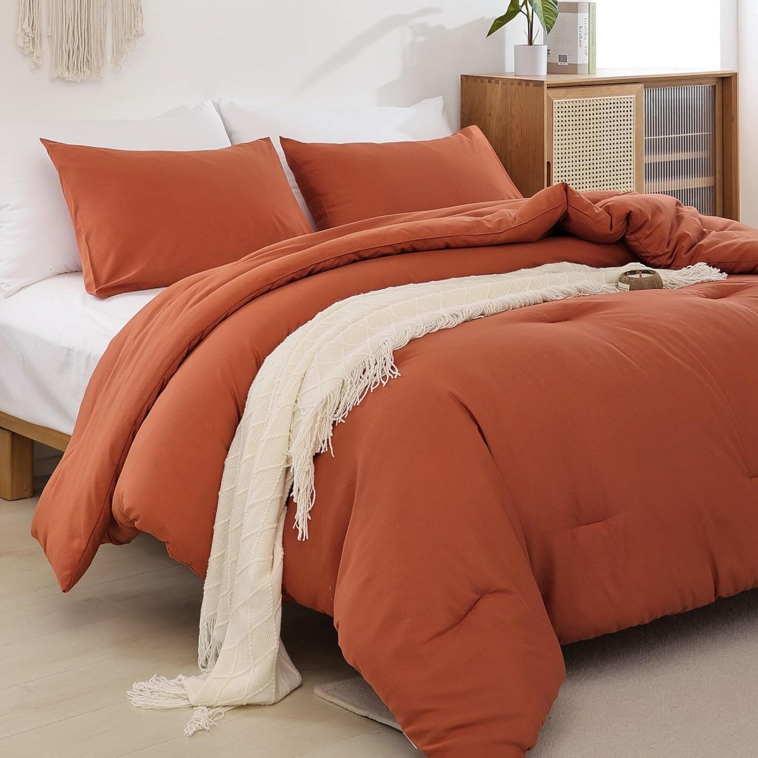 Full Comforter Set, Burnt Orange