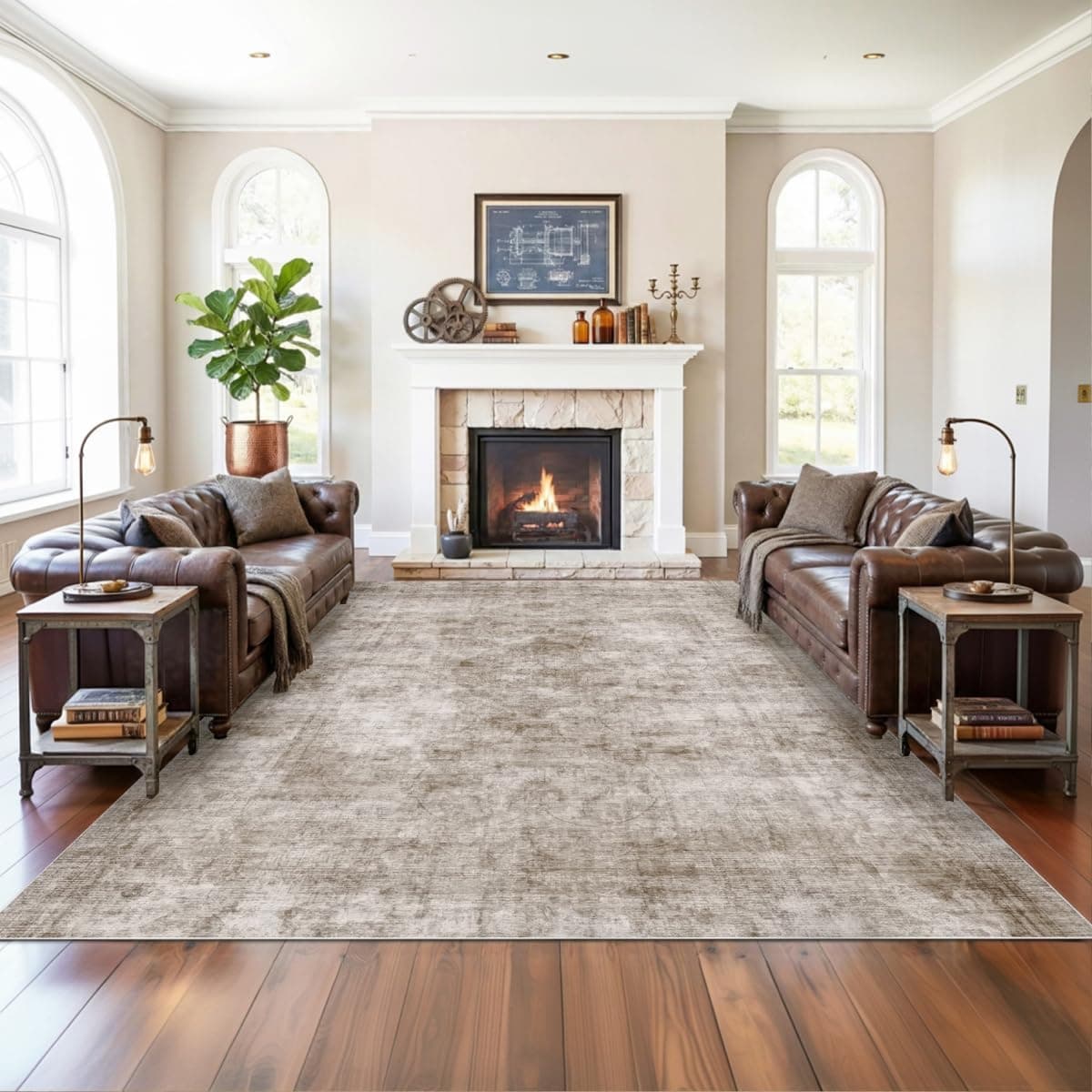Washable Vintage Area Rug, 8x10