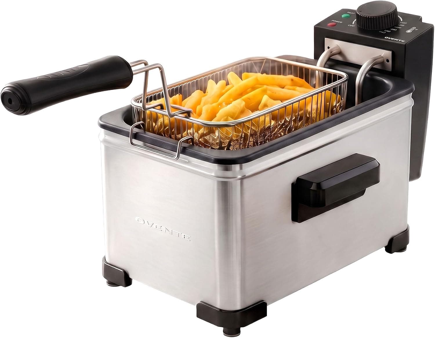 Electric Deep Fryer, 2L, 1500W, Silver