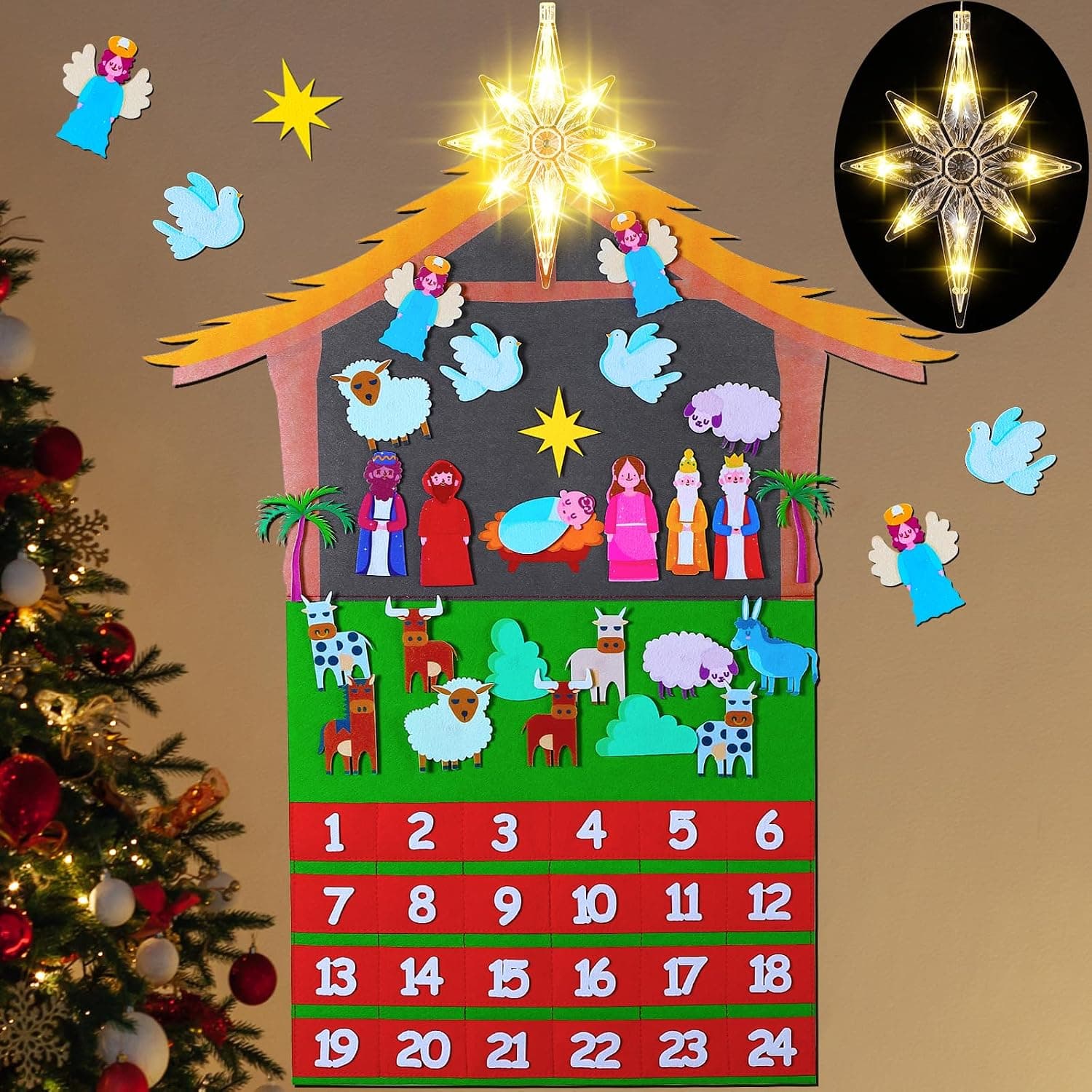 DIY Felt Christmas Tree Set