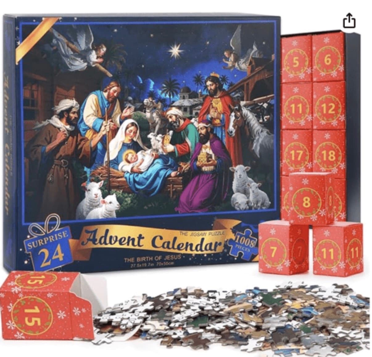 Jigsaw Puzzle Advent Calendar, 1008 Pieces