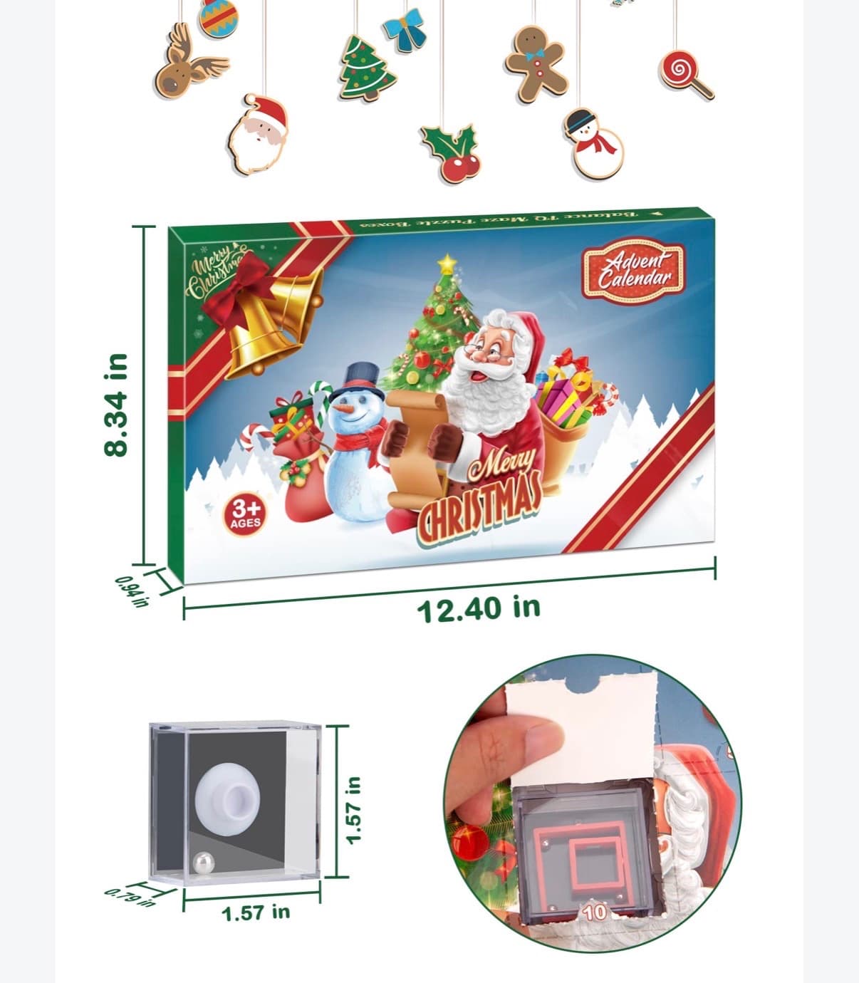 Merry Christmas Advent Calendar, Ages 3+
