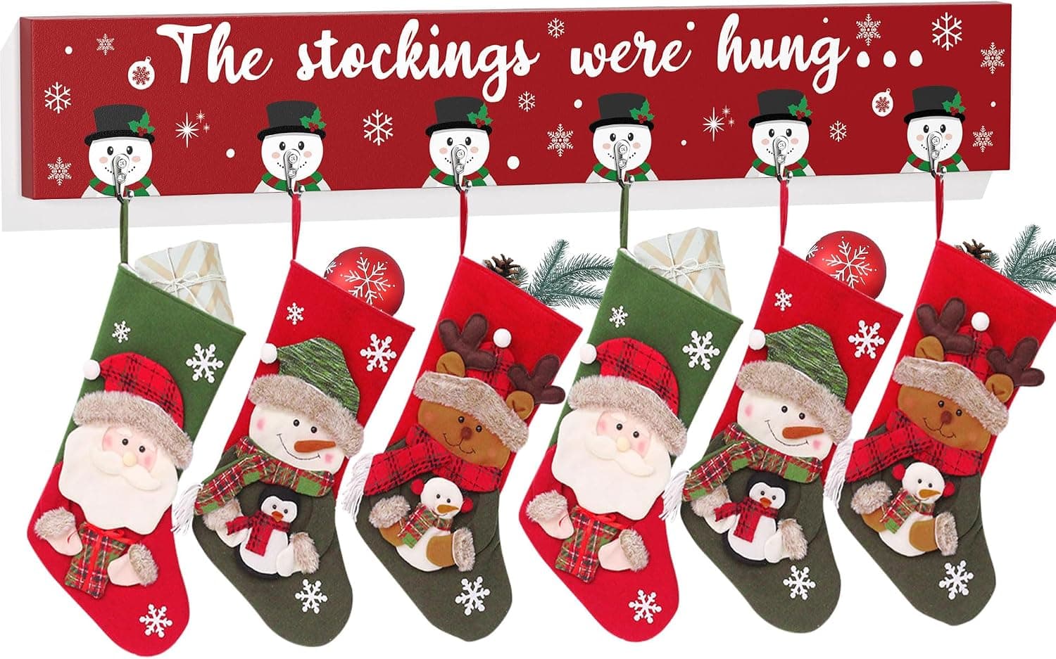 Christmas Stocking Holders for Mantel