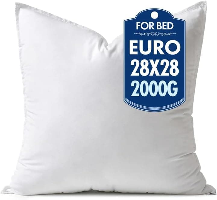 Euro Pillow Insert, 28x28, Down Alternative