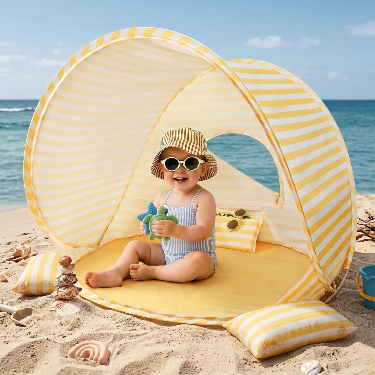 Pop-Up Baby Beach Tent with UV Protection