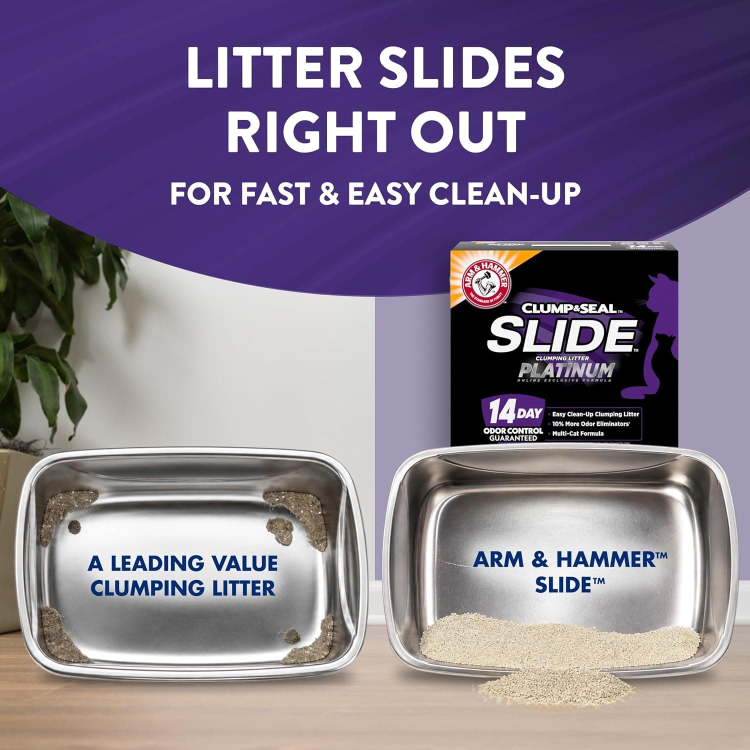 ARM & HAMMER Slide Clumping Cat Litter, 18 lbs