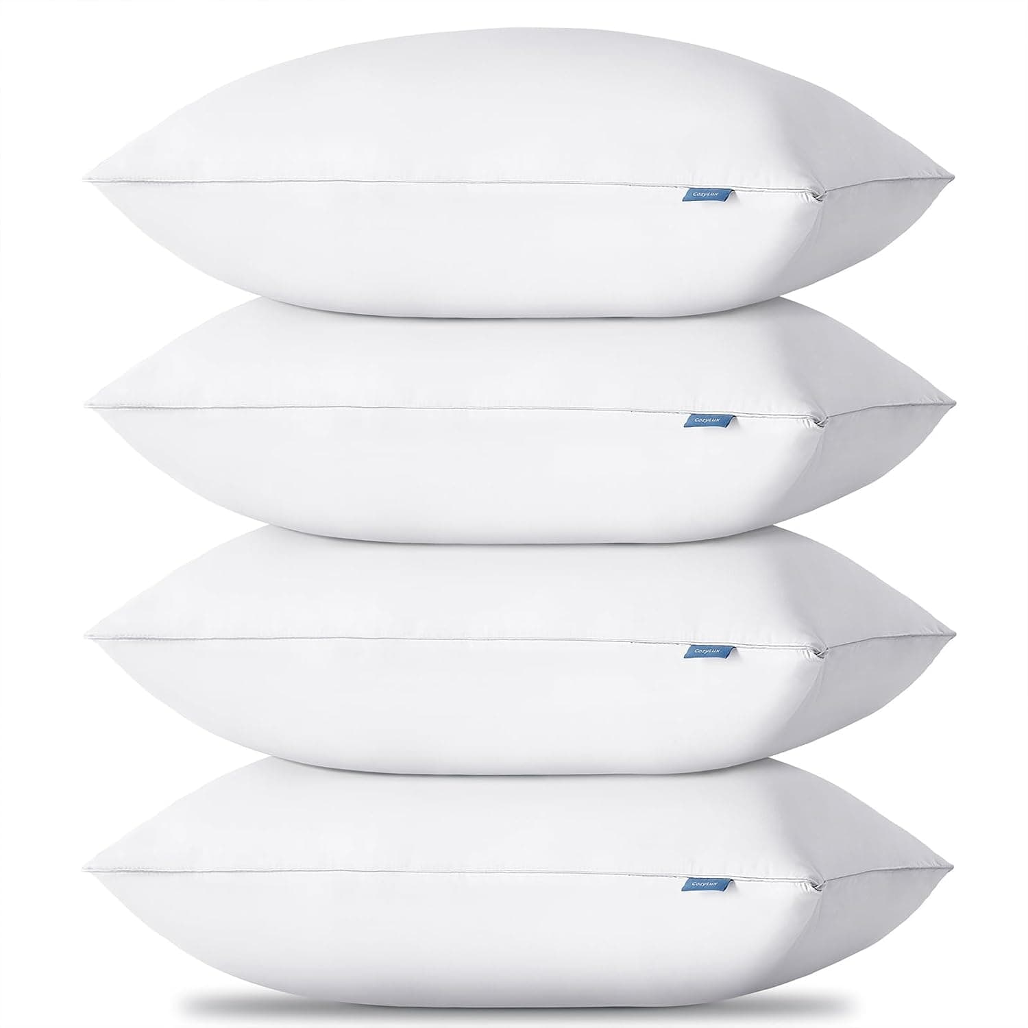 Bed Pillows, Standard 18x26", Medium Support, Set of 4