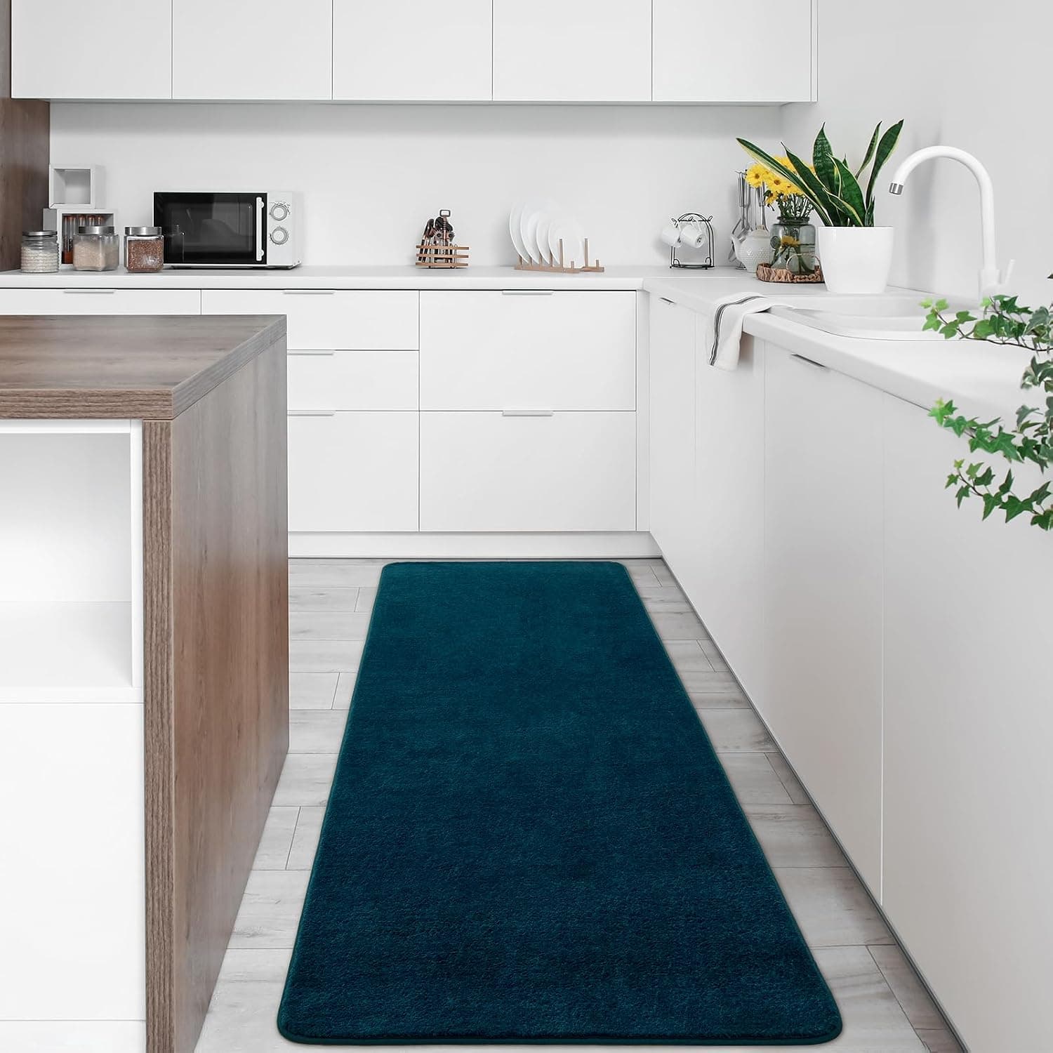 Navy Blue Area Rug, 2x6