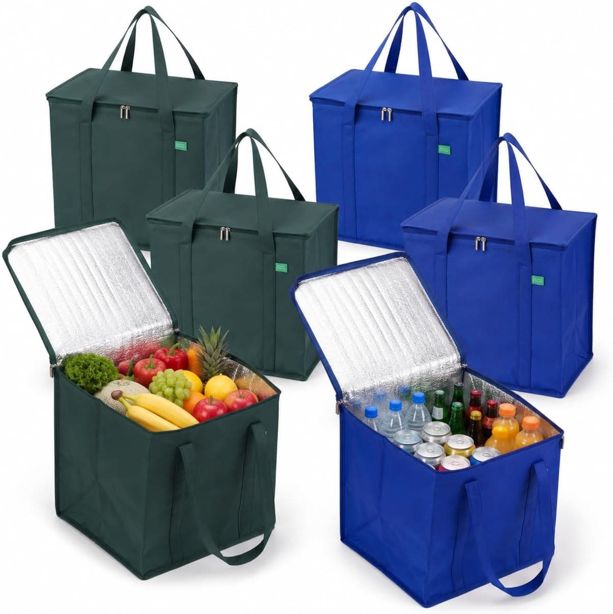 XL Insulated Reusable Grocery Bags