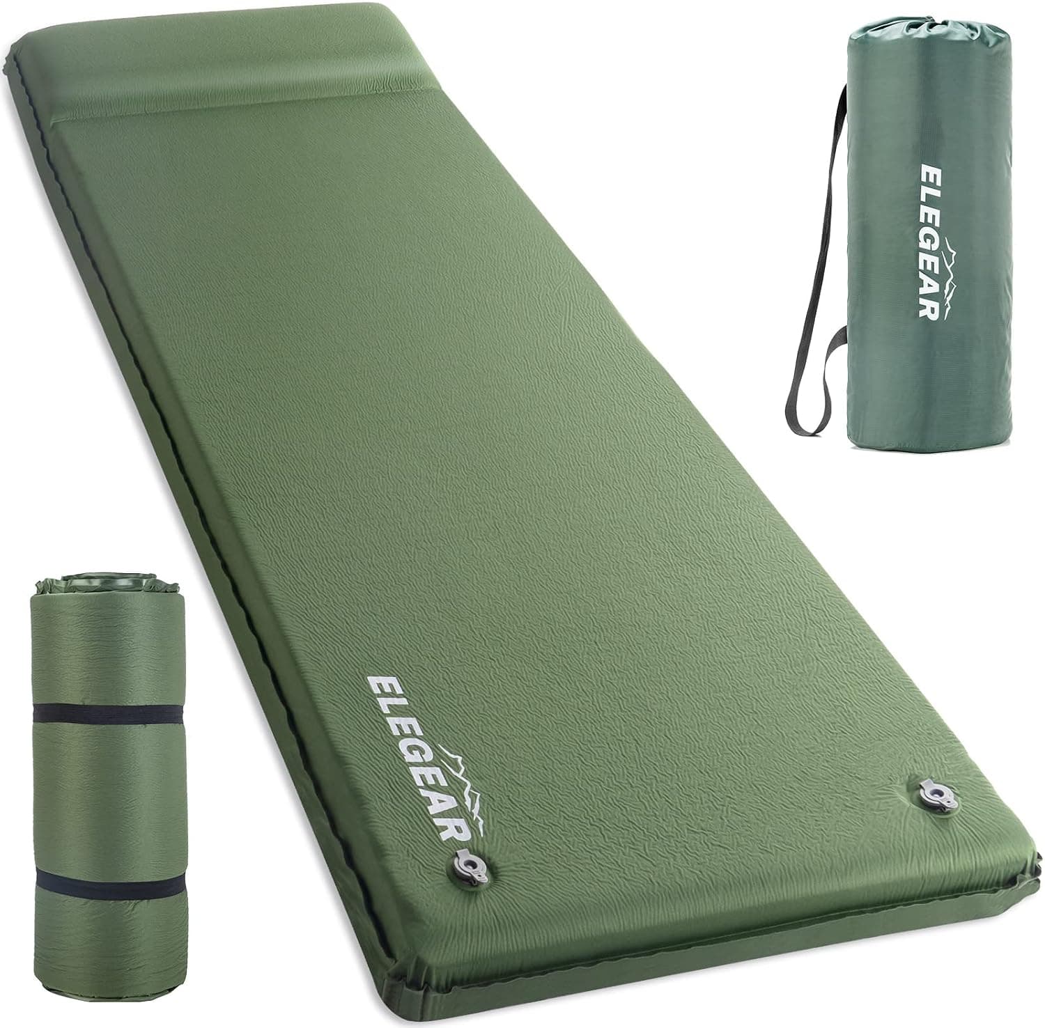 Self-Inflating Memory Foam Sleeping Pad with Pillow, 3.15"