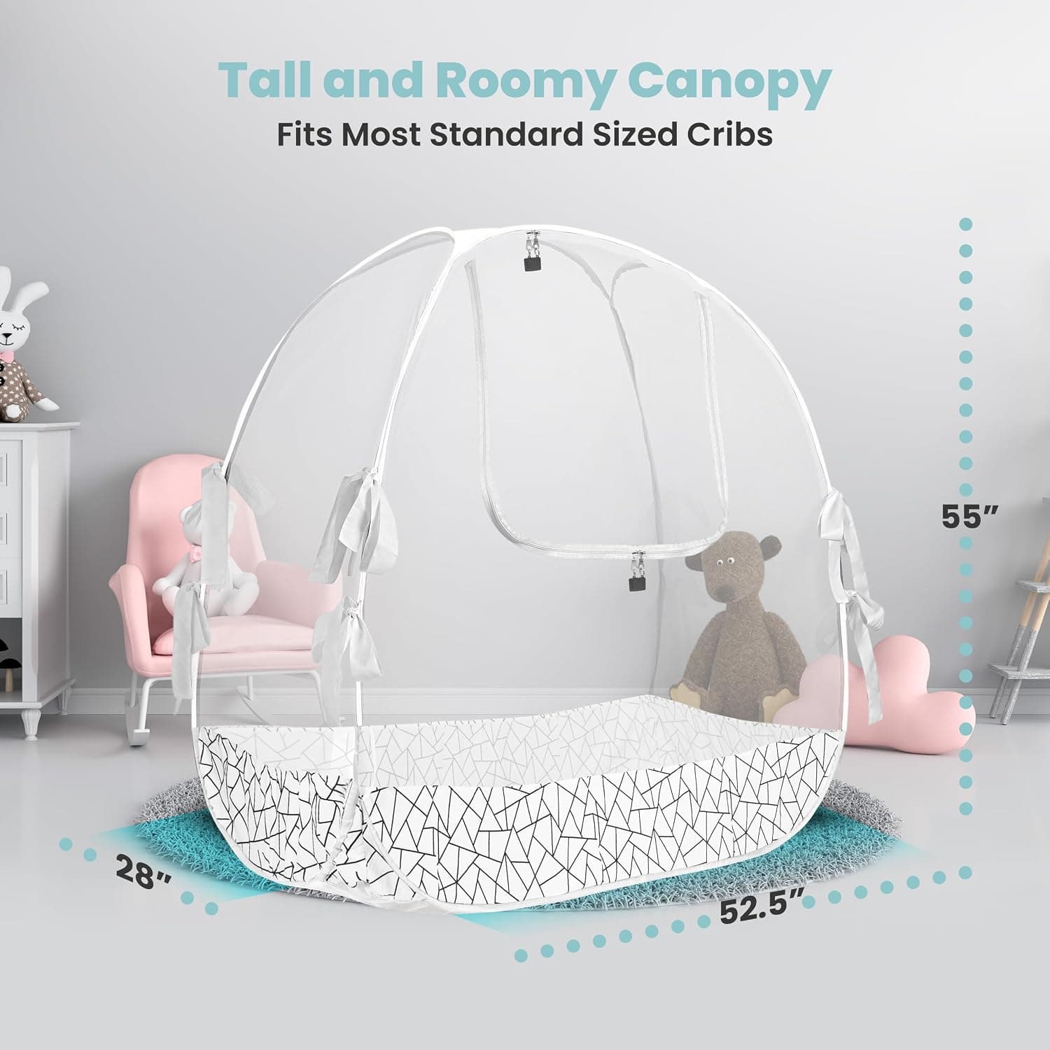 Pop-Up Crib Tent Net for Babies
