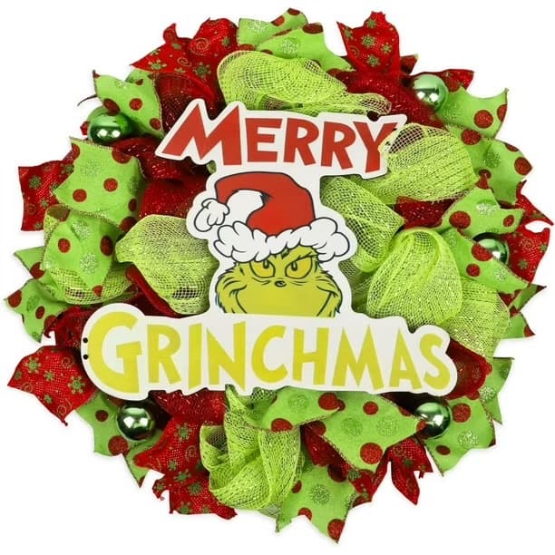Merry Grinchmas Wreath