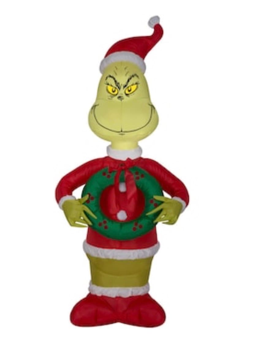 Grinch Dr Seuss's 4-ft Lighted Santa Christmas Inflatable