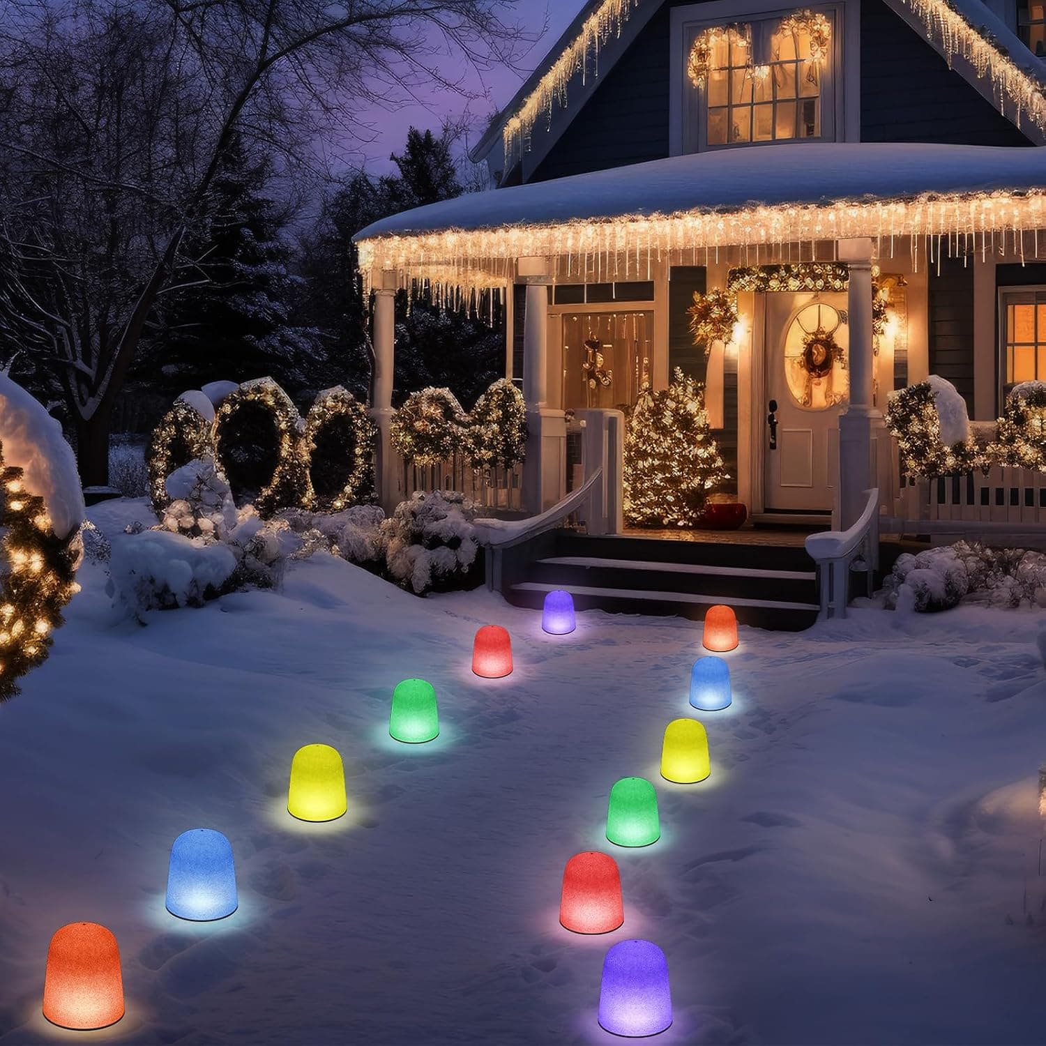 Christmas Gumdrop Pathway Lights, LED