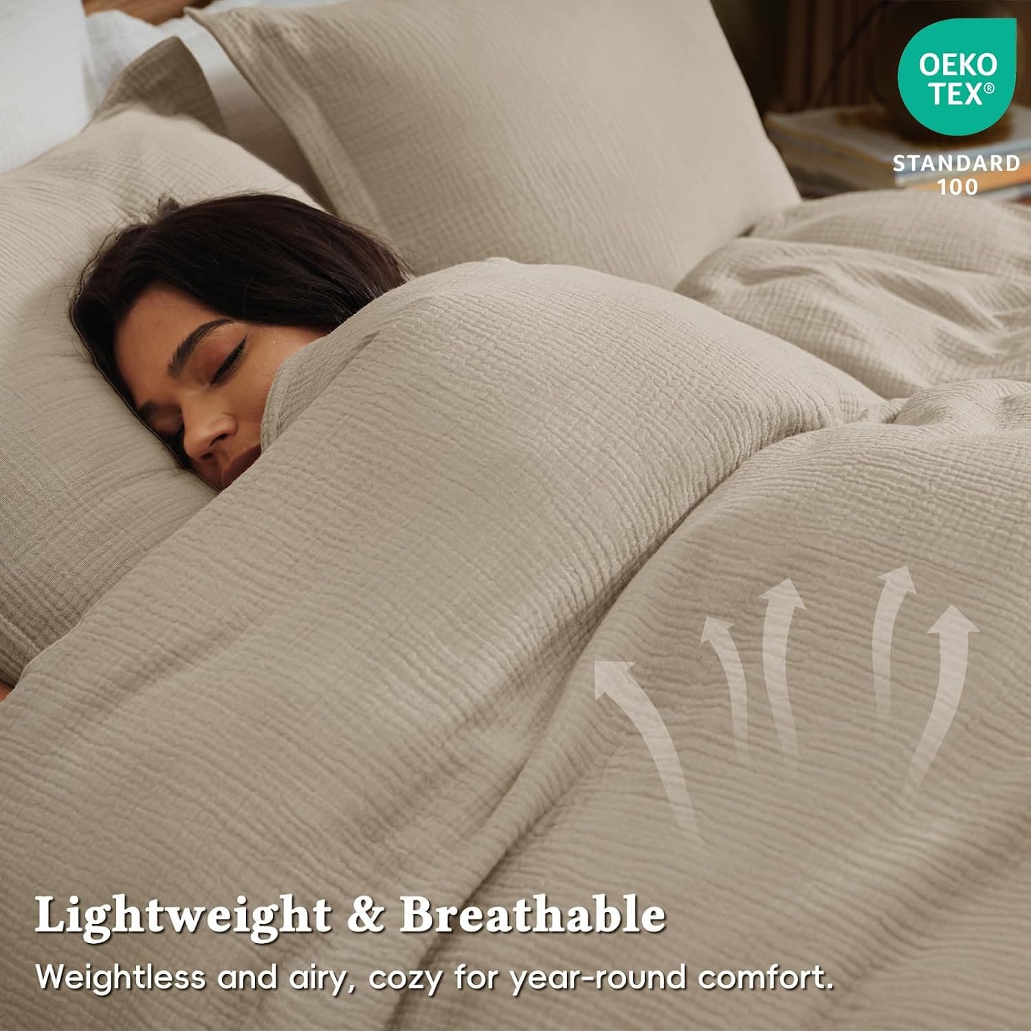 Twin Cotton Muslin Duvet Cover Set