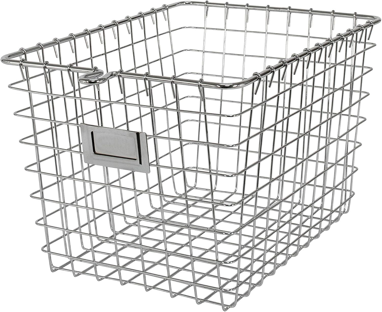 Wire Storage Basket, Small, Chrome