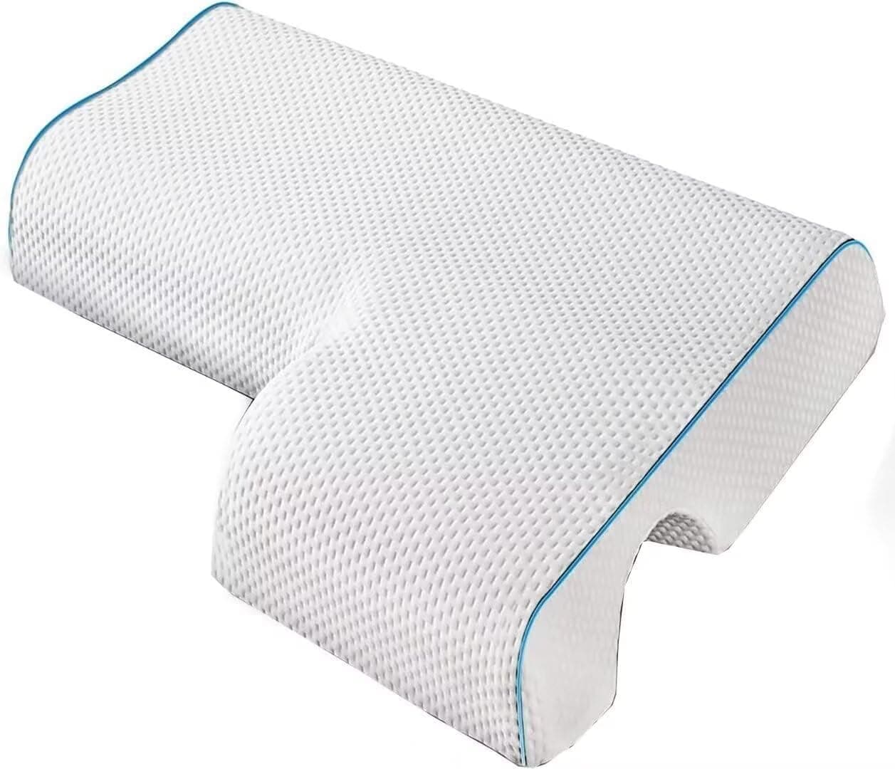 Arched Side Sleeper Cuddle Pillow with Arm Hole
