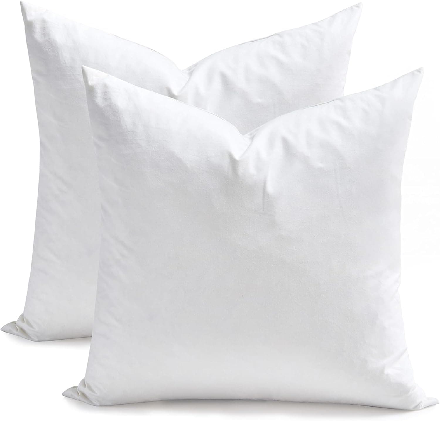 Feather Down Throw Pillow Inserts, 18x18, Set of 2