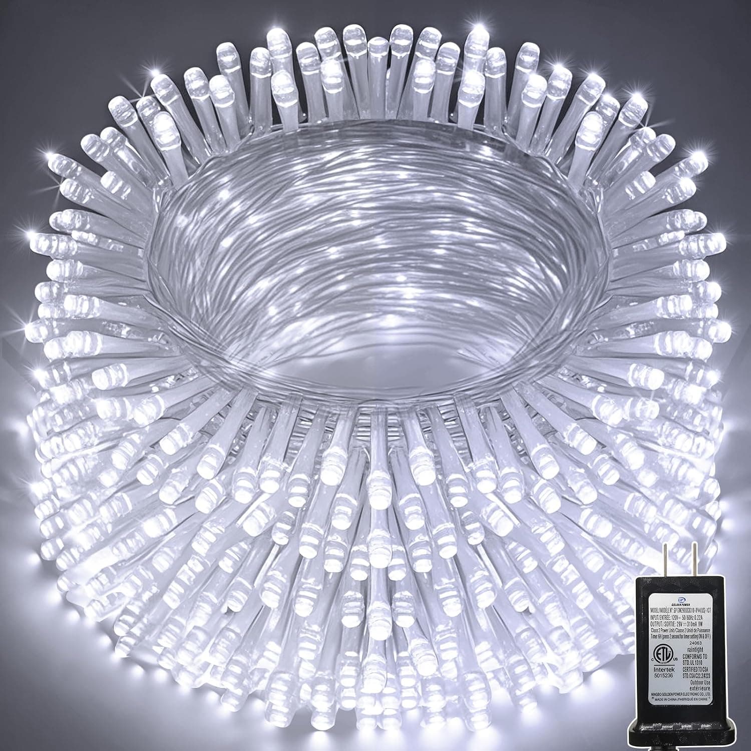 Christmas String Lights, 328 FT, 1000 LED, Waterproof
