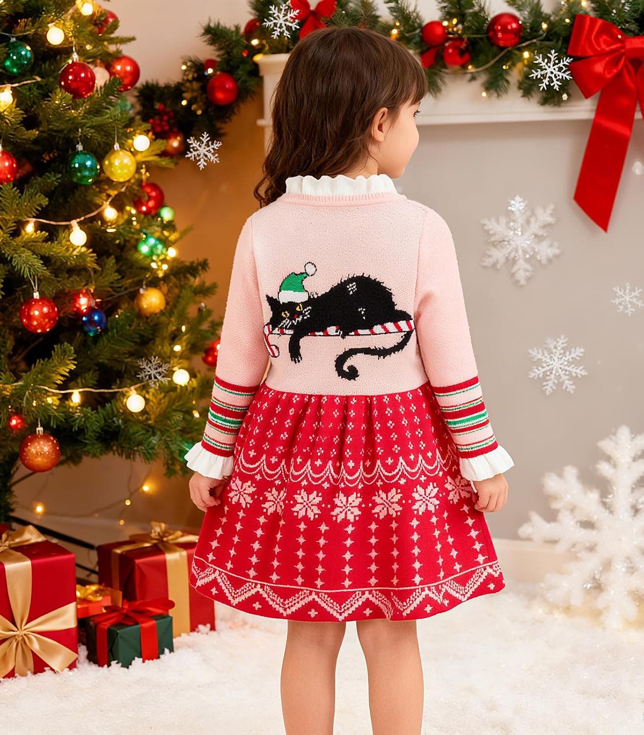 Toddler Christmas Sweater Dress, 12M-5T