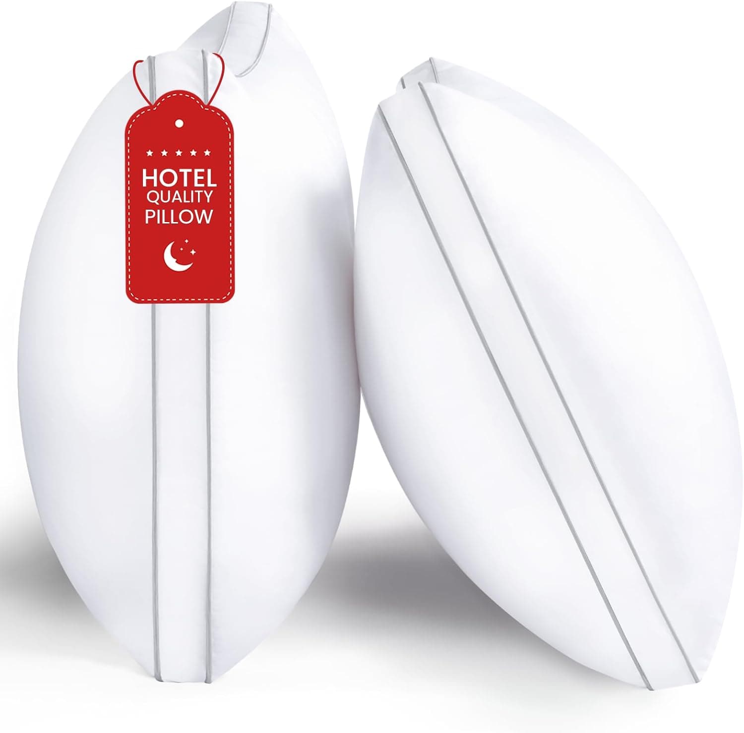 Queen Gusseted Bed Pillows, Set of 2