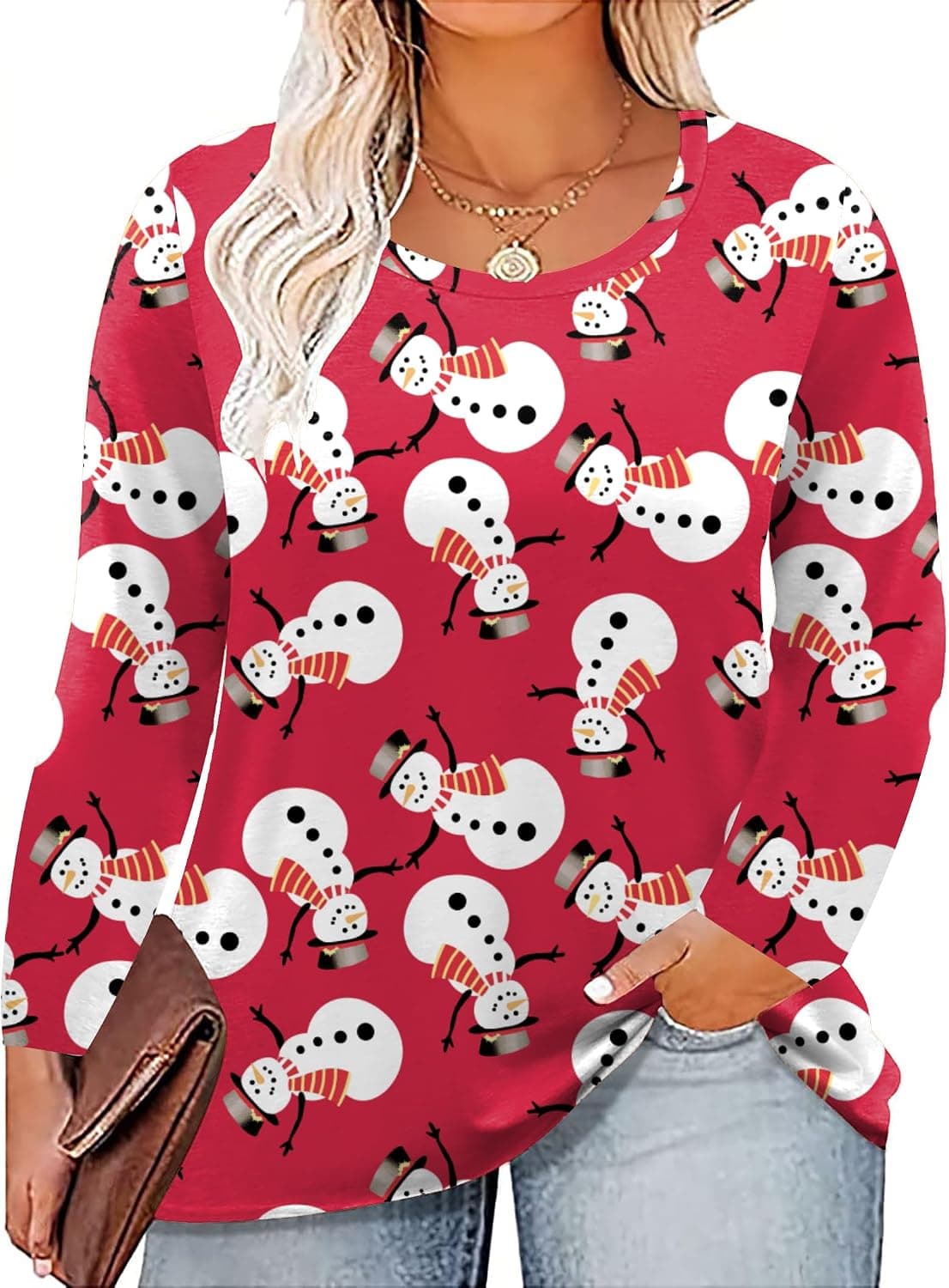 Women's Plus Size "Merry and Bright" Christmas Shirt