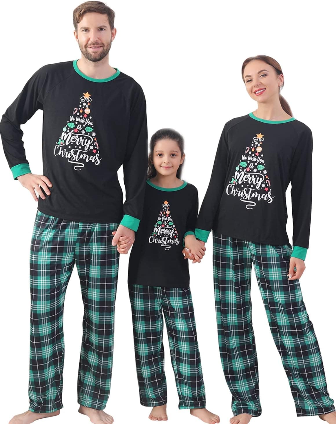 Family Matching Holiday Pajama Sets, 2-Piece