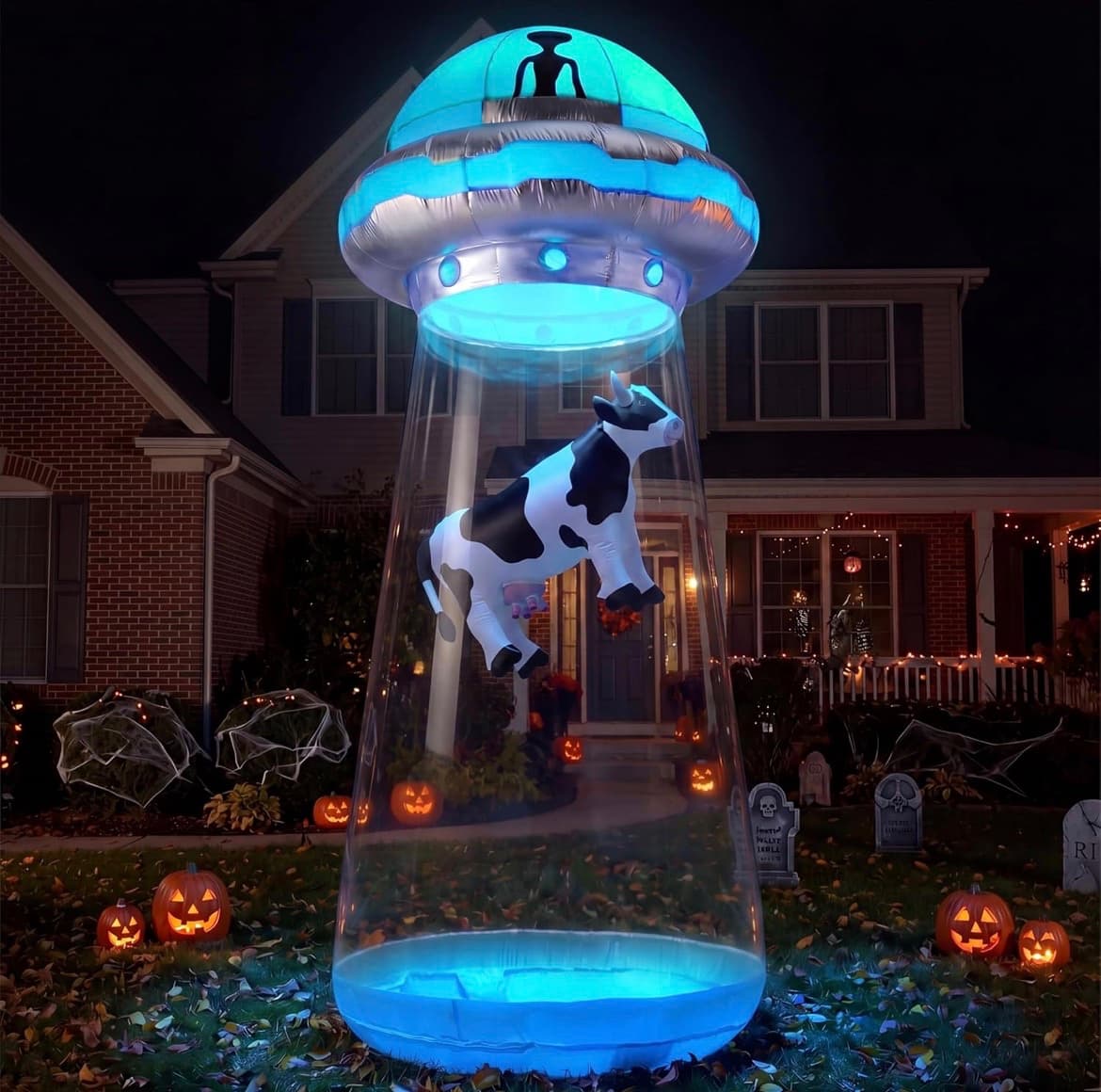 8 Foot Crawl-Inside UFO Inflatable Decoration