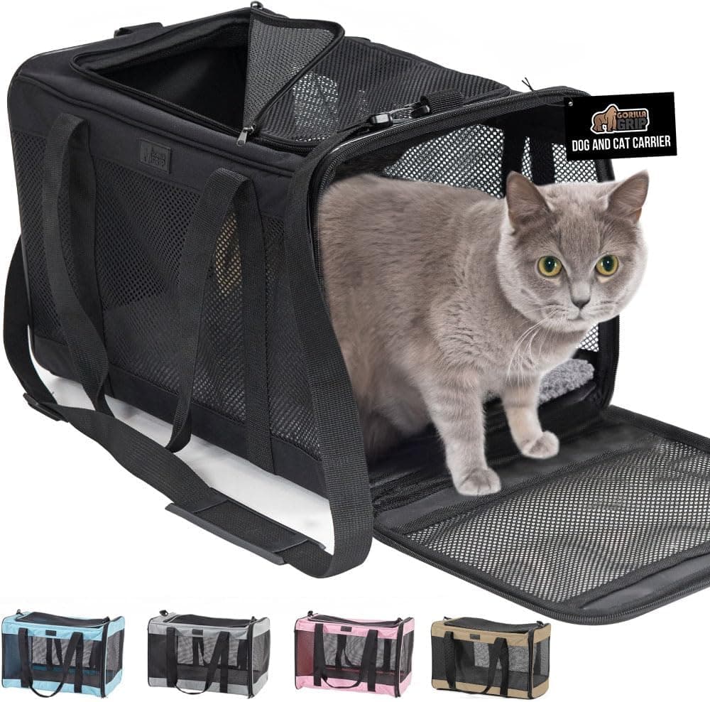 Soft Collapsible Cat & Small Dog Carrier, Up to 15 lbs
