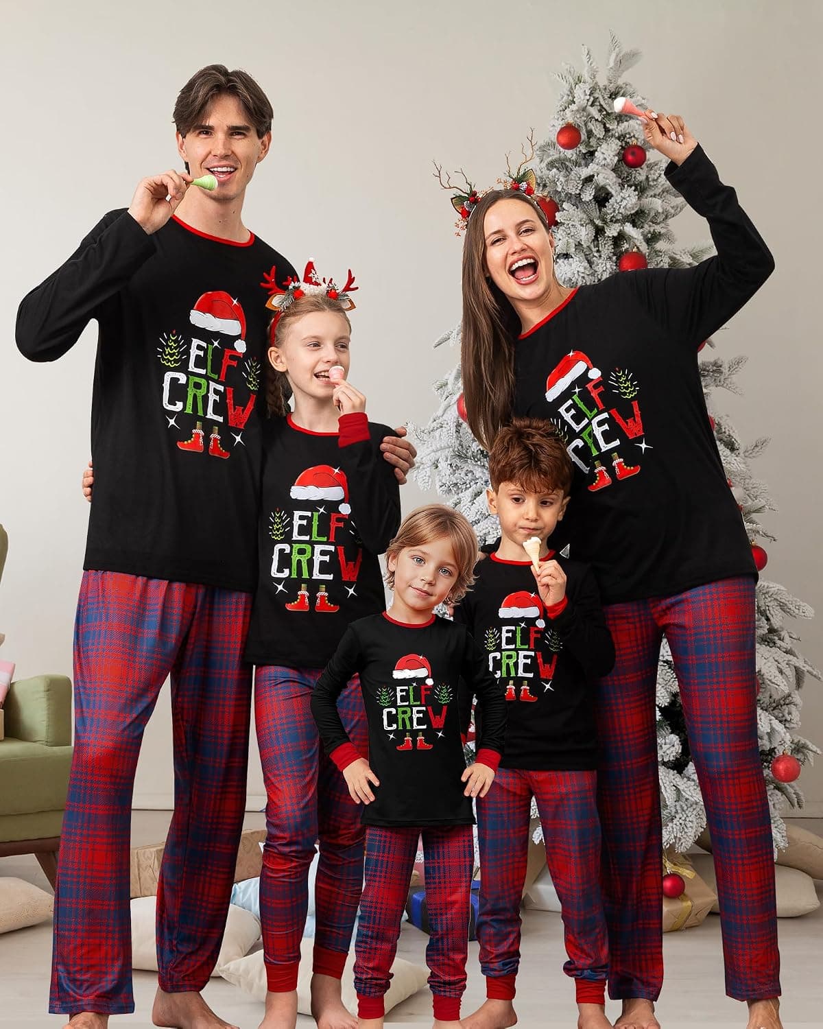 Family Matching Christmas Pajamas, Size Large