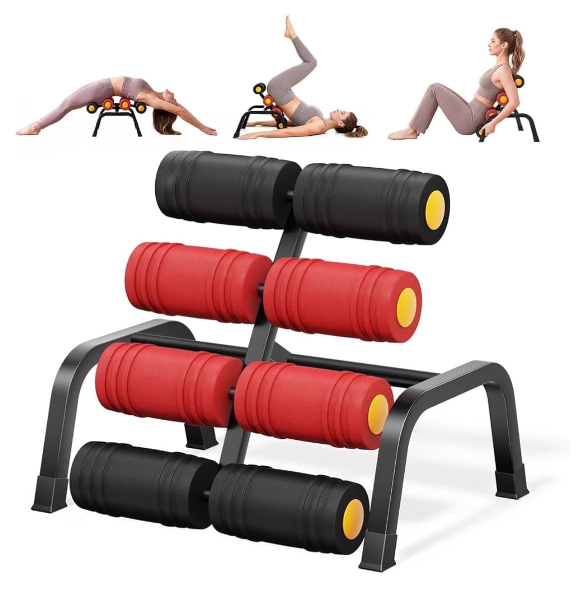 Mini Inversion Table with Rollers, Back Stretcher & Extension Bench