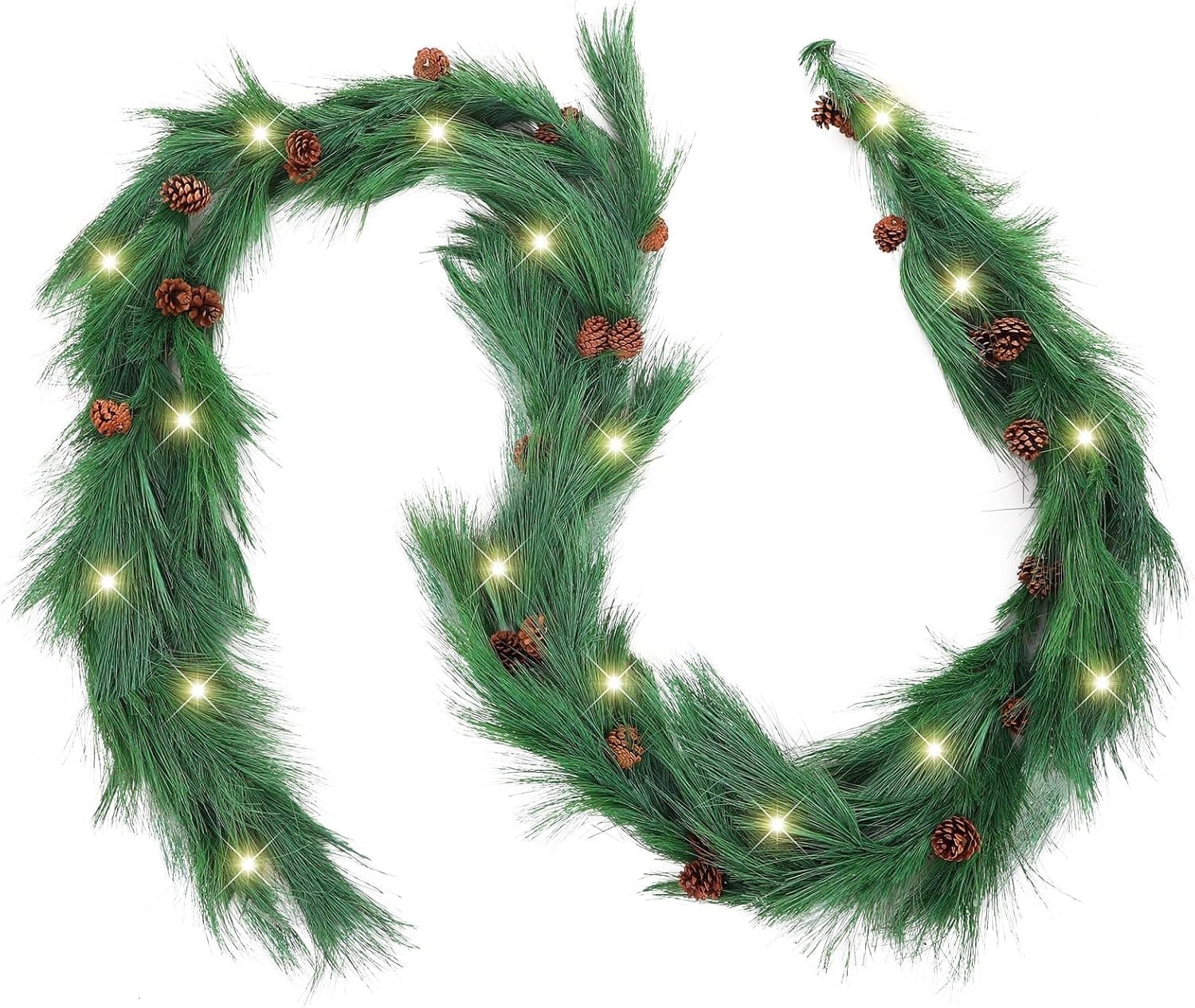 13 ft Artificial Norfolk Pine Christmas Garland