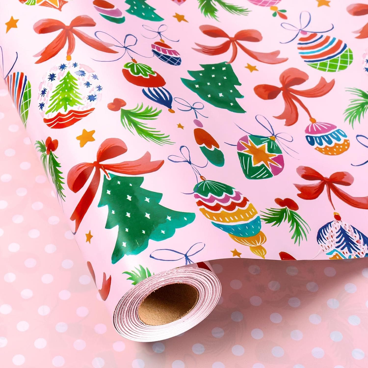 Christmas Wrapping Paper Mini Rolls, 17 in x 32.8 ft, 3 Pack