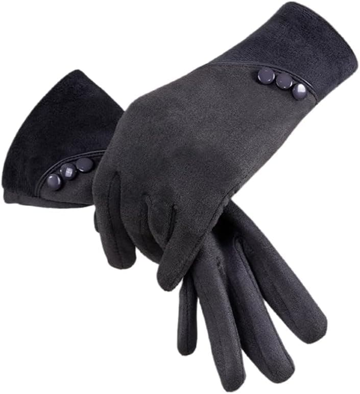 Women's Touch Screen Winter Gloves, Soft & Warm, Black