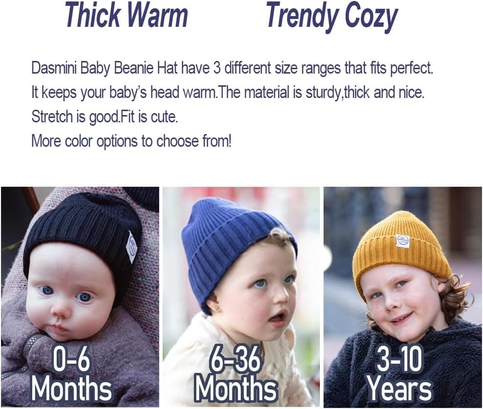 Baby & Toddler Knit Winter Beanie Hat, Mustard — photo 2
