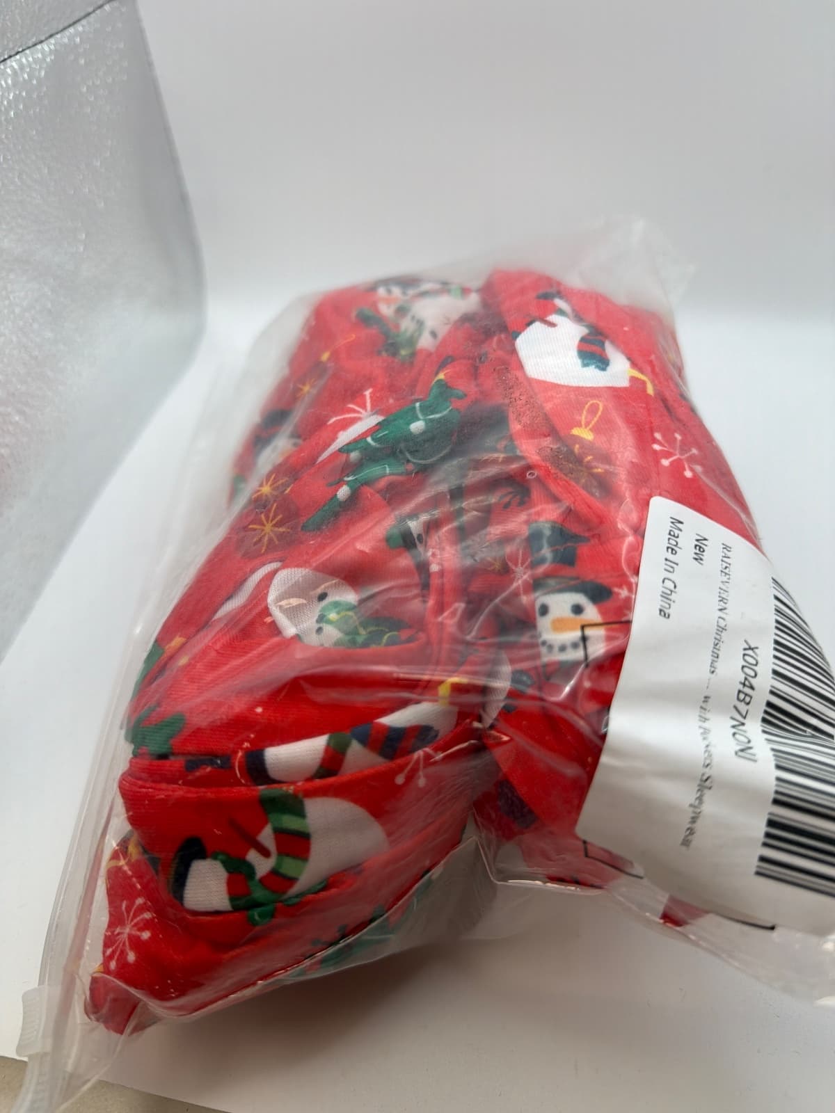 Women's Christmas Snowman Pajama Pants, Red — photo 4