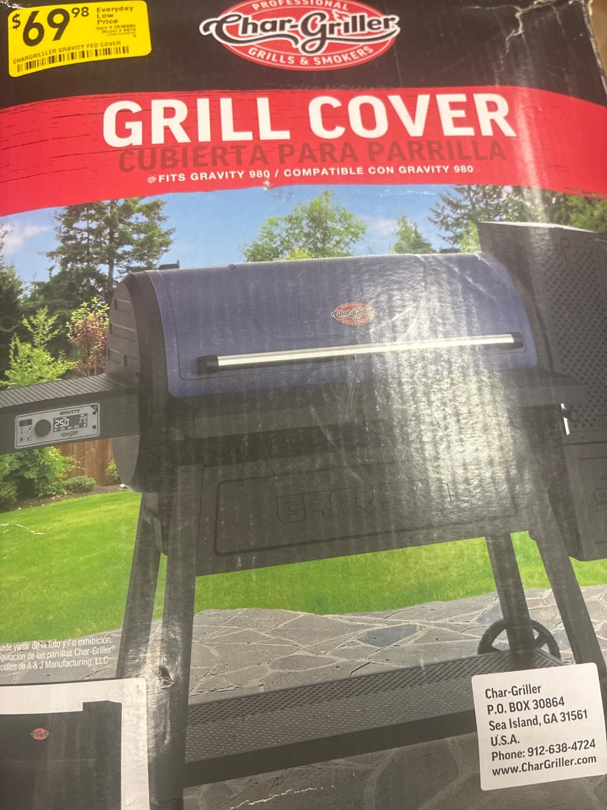 Char-Griller Gravity Grill Cover, Black — photo 2