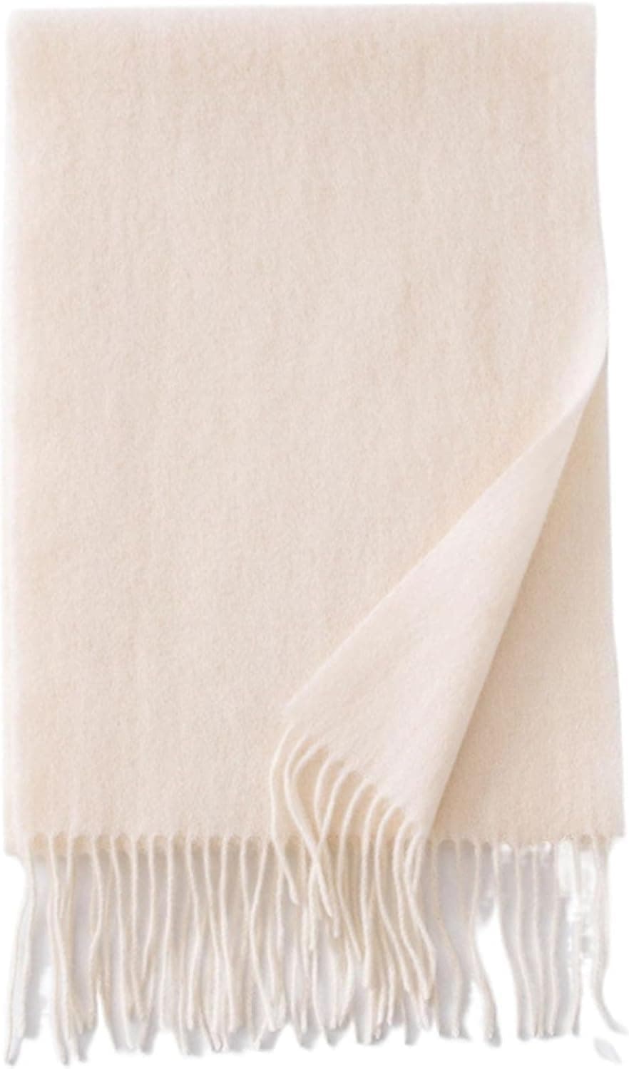 Unisex Oversized Chunky Winter Scarf, 27 x 79 in, Cream — photo 3