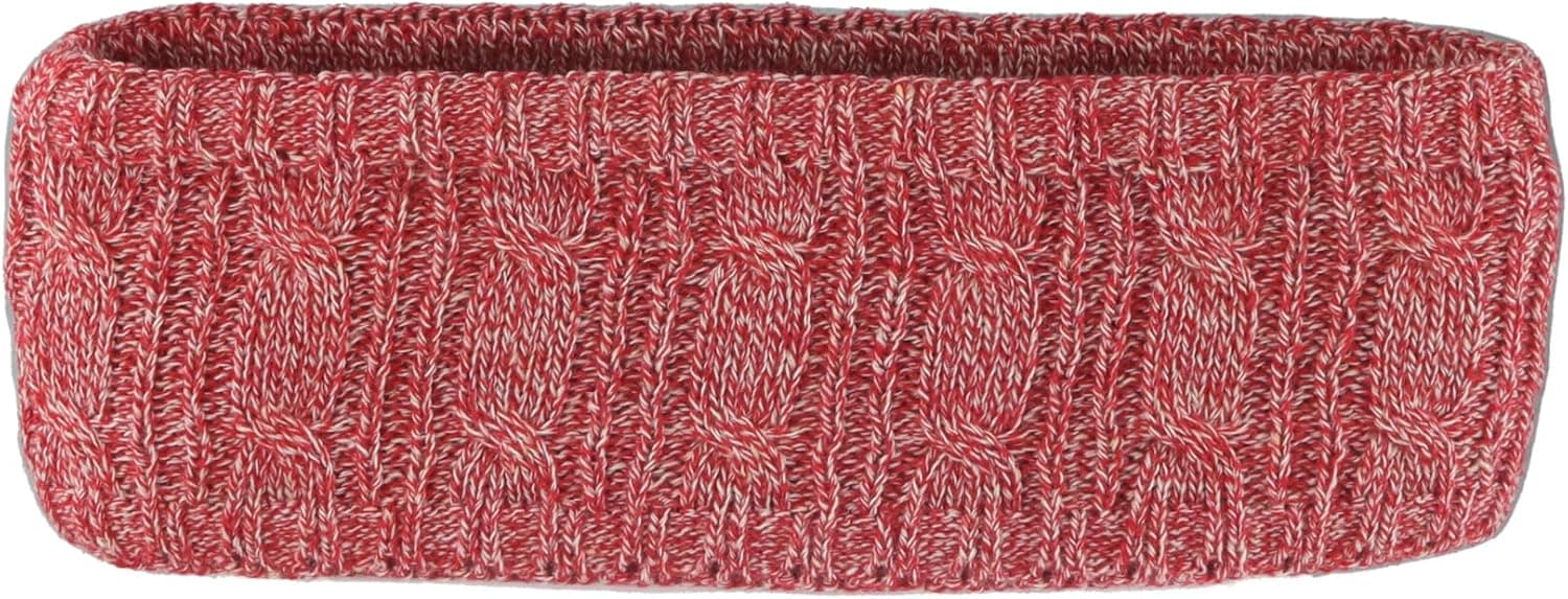 NHL Officially Licensed Heathered Cable Knit Headband, Red — photo 2