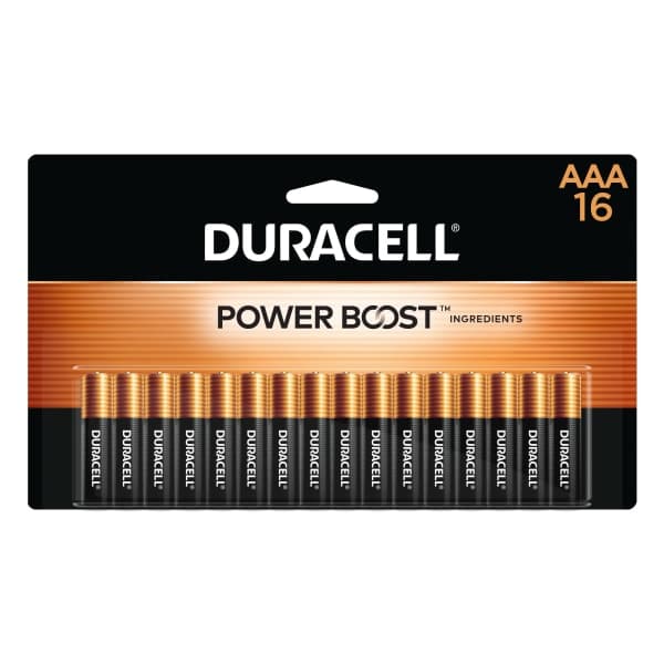 Duracell Coppertop AAA Batteries with Power Boost, 16 Pack