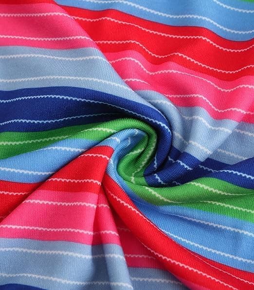 Kids Rainbow Striped Long Sleeve Shirt, Ages 2-11 — photo 2