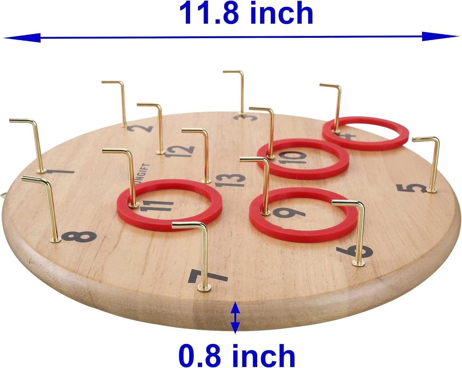 Hook & Ring Toss Game, 15 Hooks & 18 Rings — photo 3