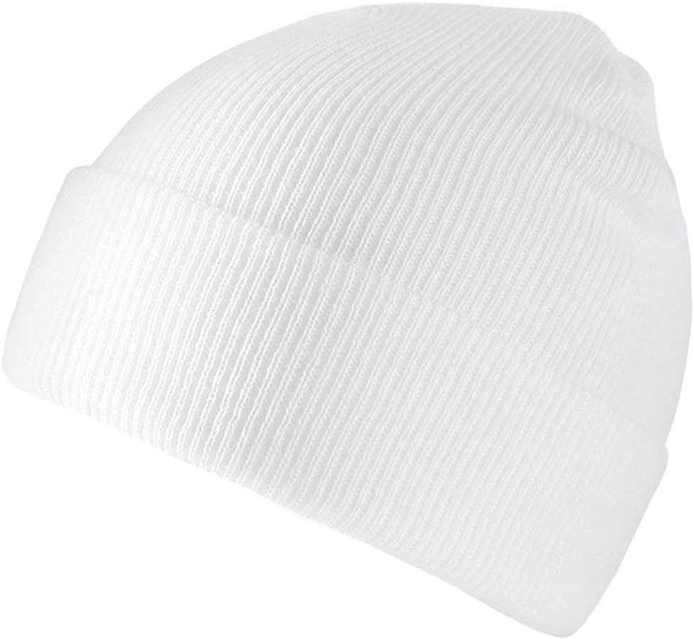 Unisex Adult Knit Beanie, White