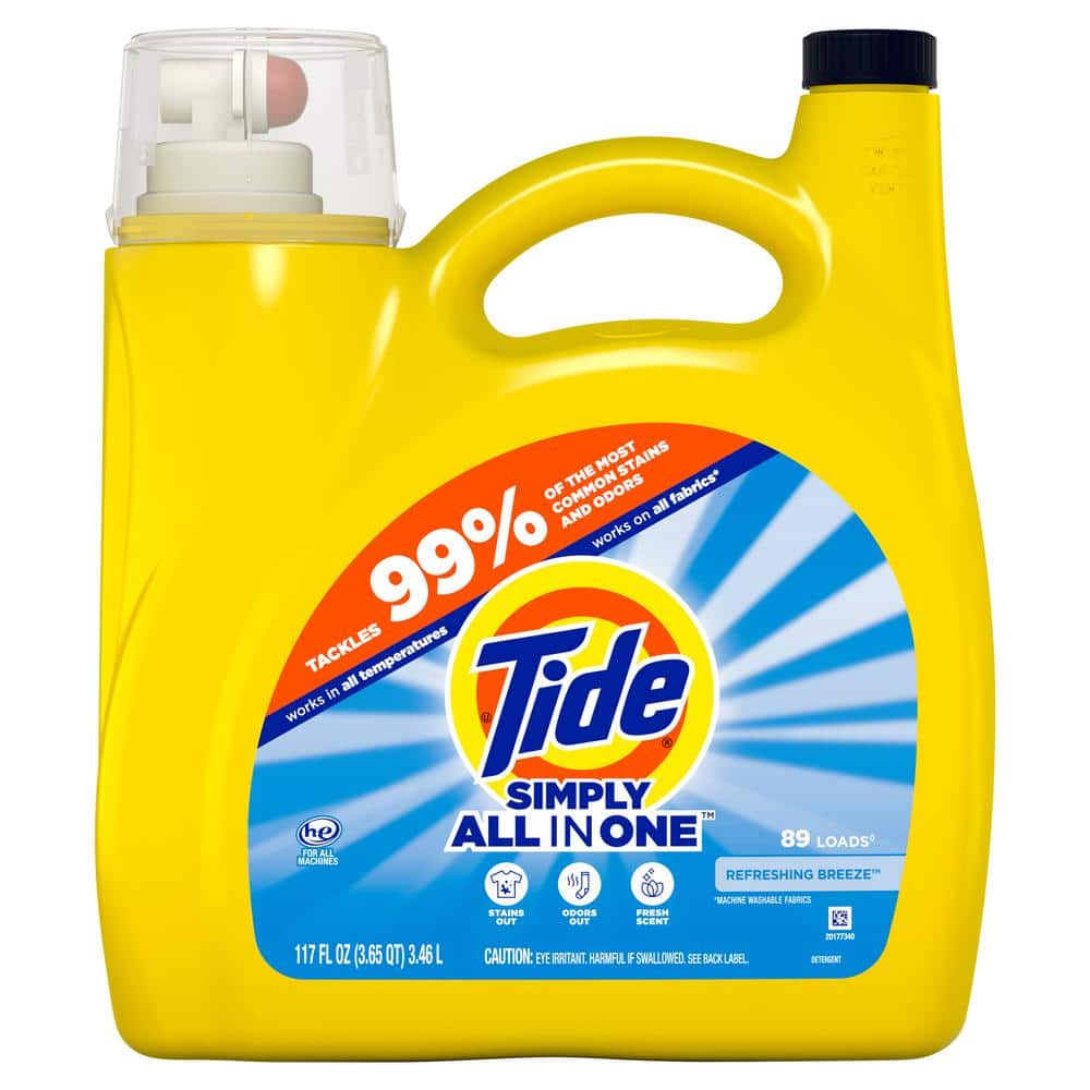 Tide Simply Clean & Fresh HE Liquid Laundry Detergent, 117 fl oz, 89 Loads (Full) — photo 2