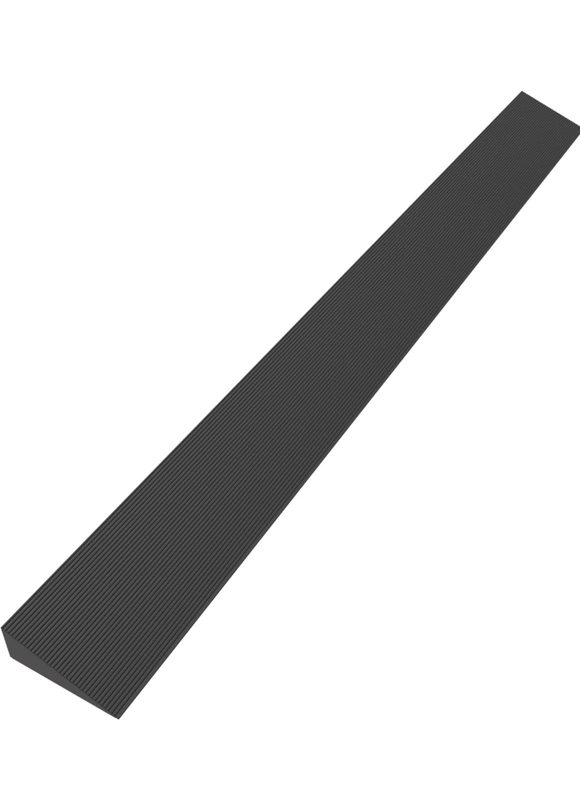 1.5 in Rise Rubber Threshold Ramp for Wheelchair Doorways, 39.3 x 4.7 in