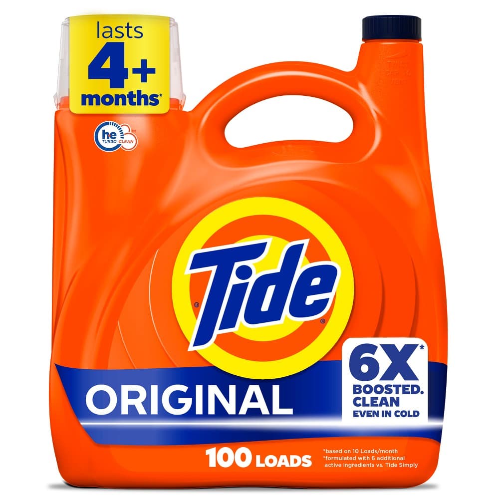 Tide Original HE Concentrated Liquid Laundry Detergent, 100 Loads — photo 2