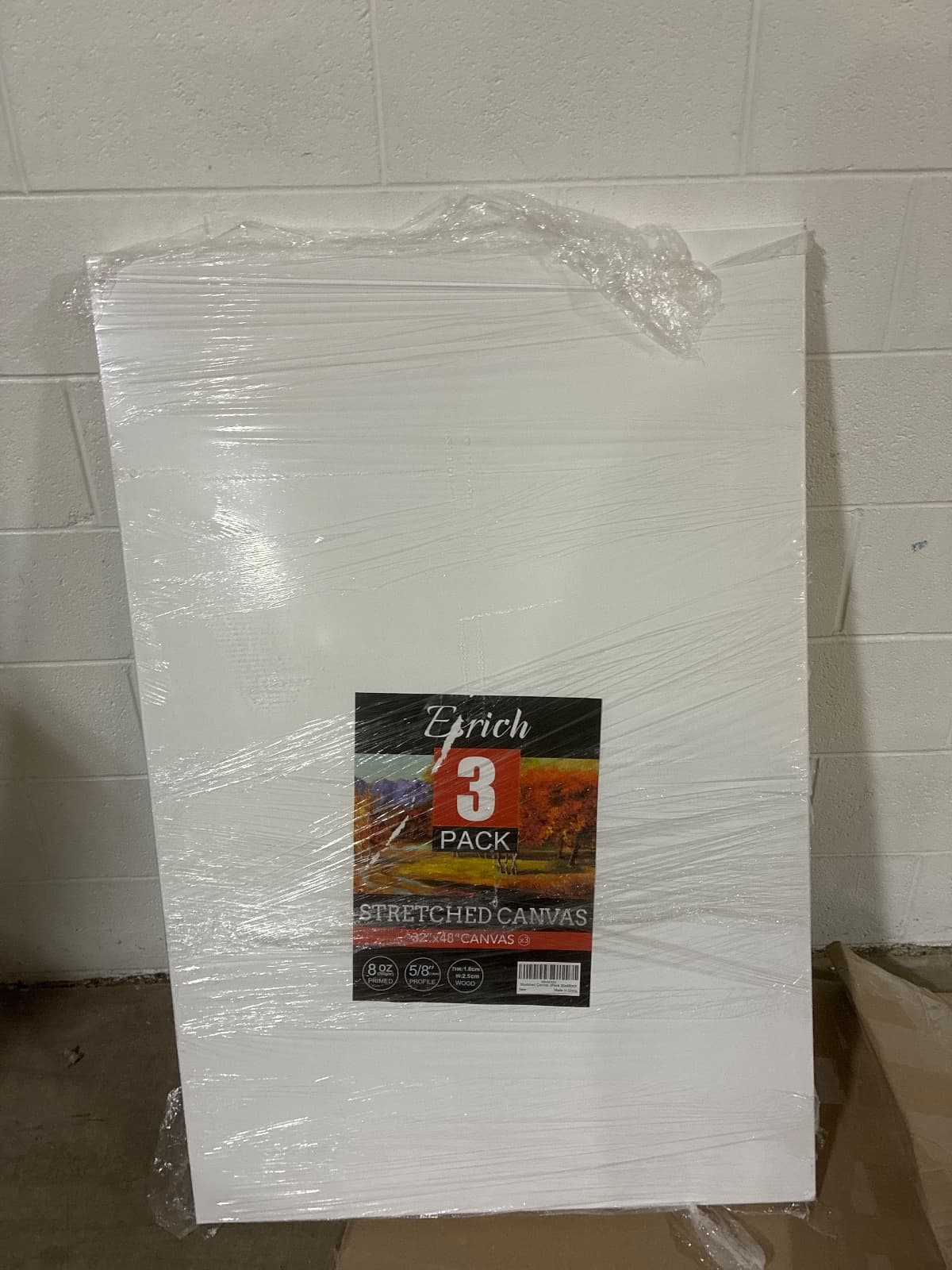 Large Stretched Painting Canvas, 32 x 48 in, 3-Pack — photo 4