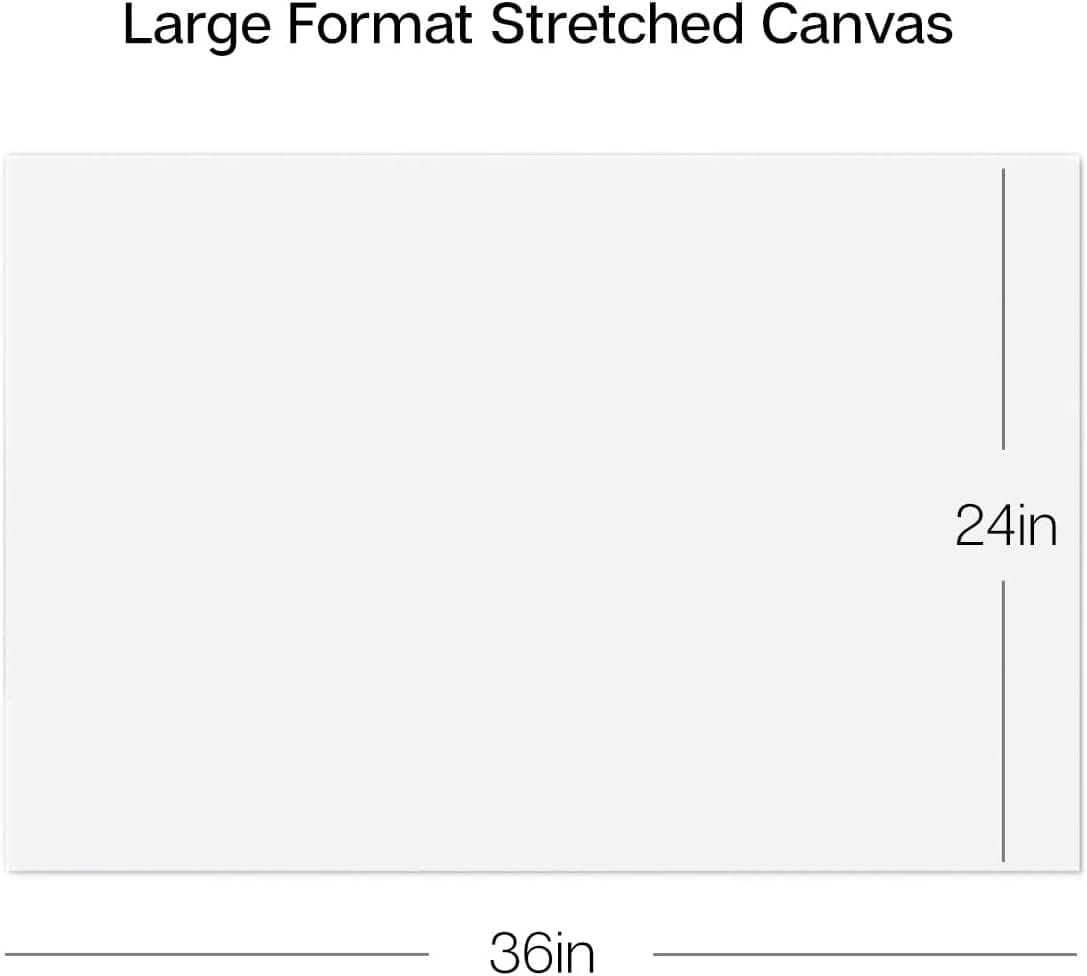 Stretched White Cotton Canvas, 24 x 36 in, 2-Pack (Scuff Marks on Edges) — photo 2
